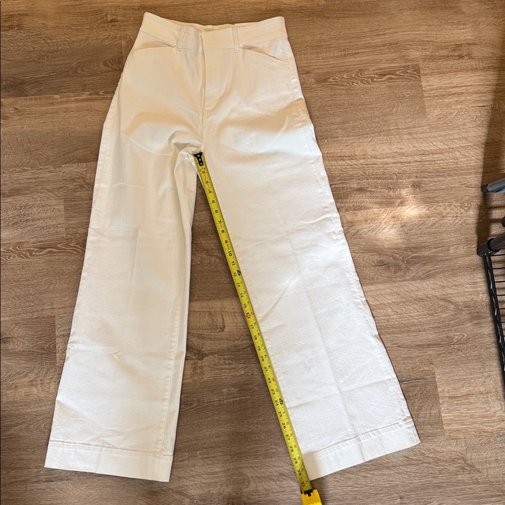 Ann Taylor Cream/White Wide-Leg Pants - Picture 12 of 13